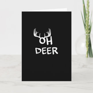 Carte Oh Cerf Chasseur Décoration Extérieure Rustique