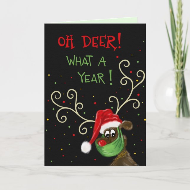 Carte Oh cerf! Quelle année! Inspirivité (Devant)