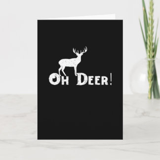 Carte Oh Cerf Style Graphique Propre