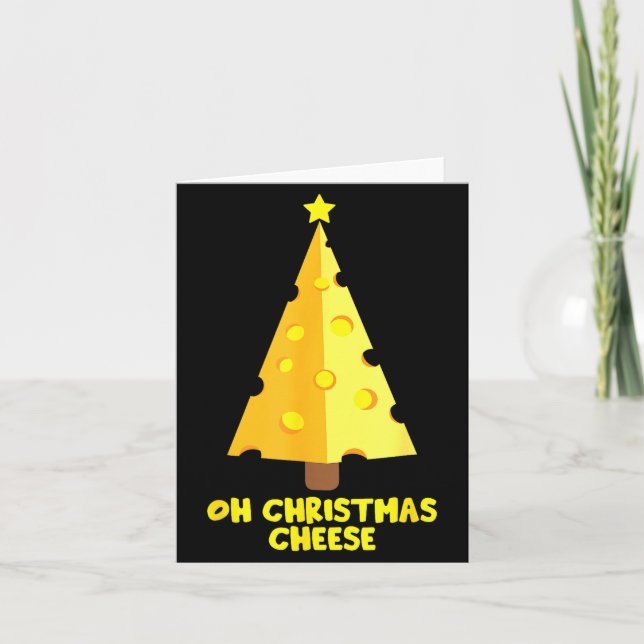 Carte Oh Christmas Cheese Funny Cheese Lovers Gift  (Devant)