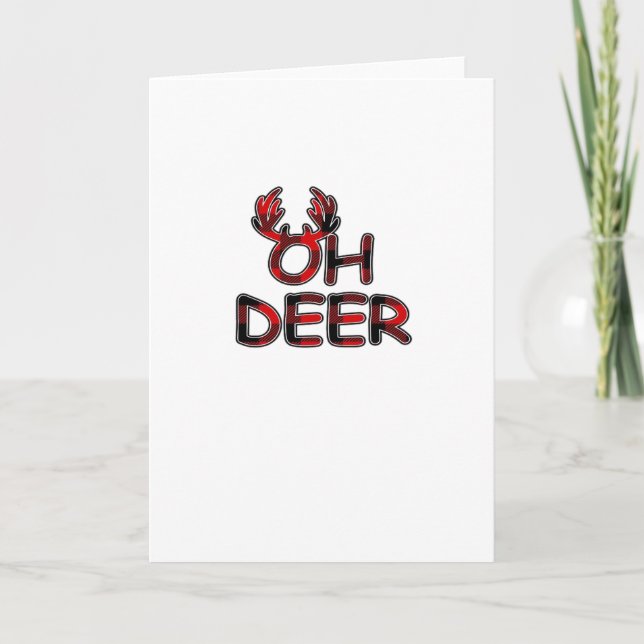 Carte Oh Deer Clean Layout (Devant)