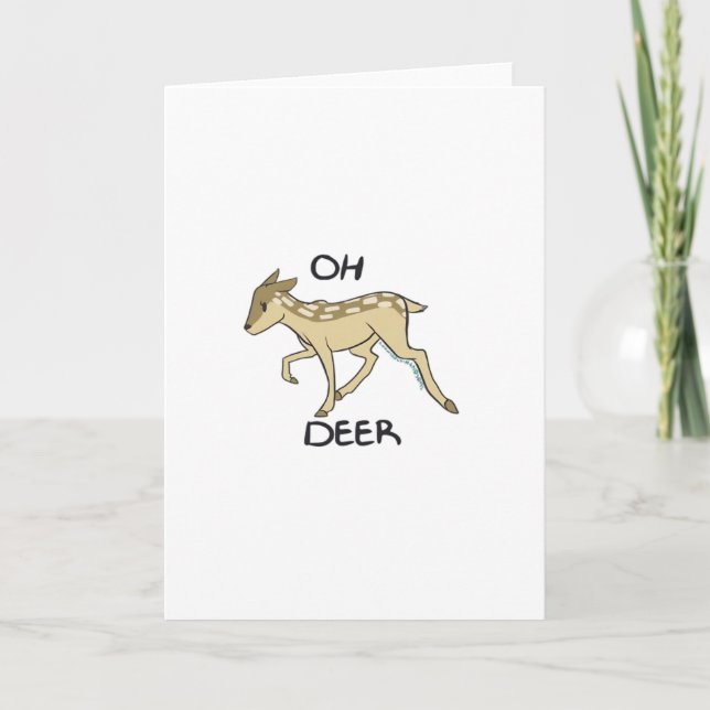 Carte Oh Deer Elegant Timeless Style (Devant)