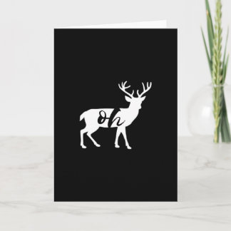 Carte Oh Deer Monochrome Minimal Design