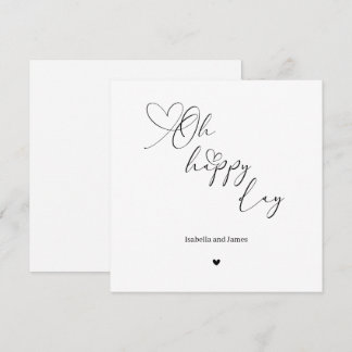 Carte Oh Happy Day Heart Embellished Wedding 