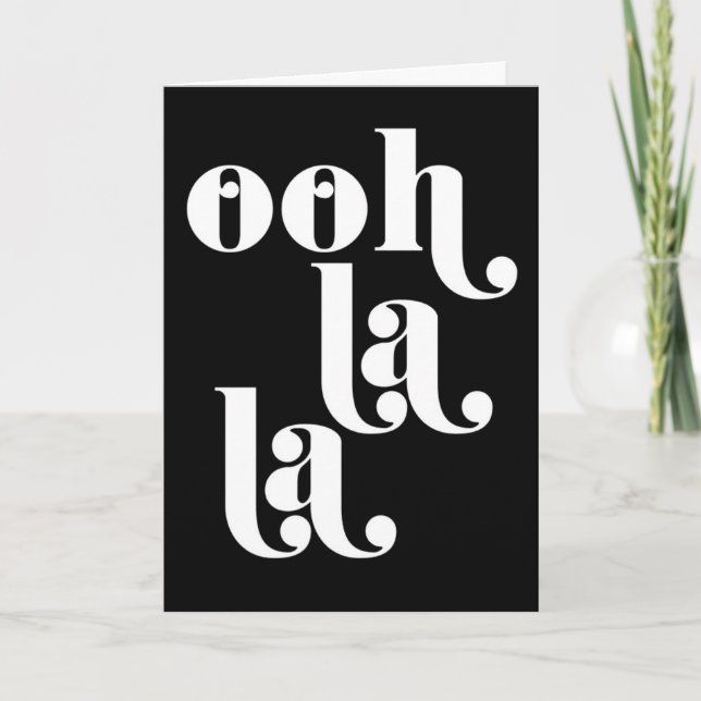 CARTE OH LÀ LÀ **COMME JE T'AIME** (Devant)