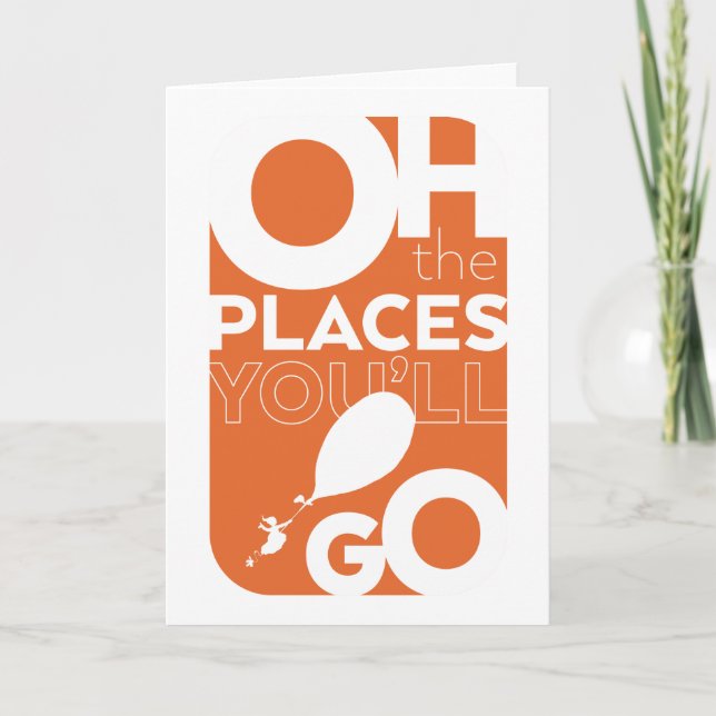Carte Oh, Les Endroits Où Tu Vas Aller ! Orange (Devant)