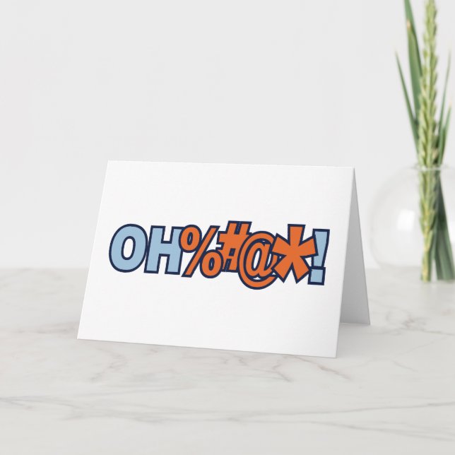 Carte Oh Mauvais Mot De Malédiction (Devant)