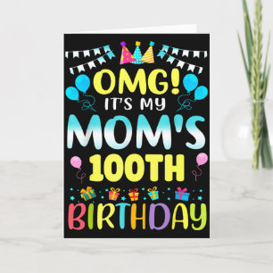 Carte Oh mon dieu, c'est les 100 ans de ma maman Douce 1