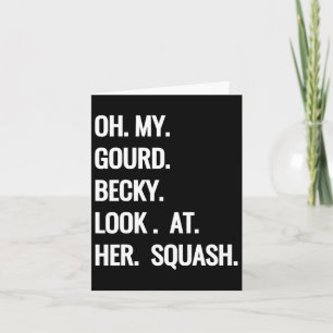 Carte Oh Mon Gourd Becky Regarde Ses Puns D'Automne Fun 