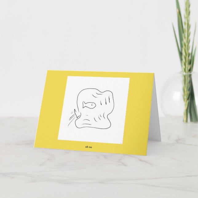 Carte oh no (carte de voeux) (Devant)