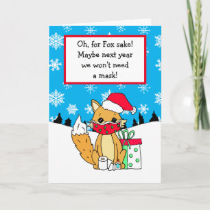 Carte Oh pour Fox Sake, Funny Christmas Card