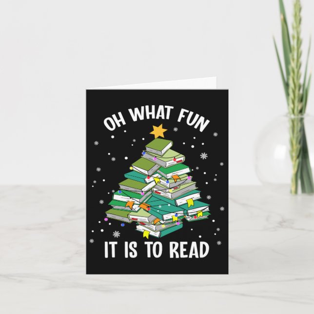Carte Oh Quel Amusement C'Est De Lire L'Arbre De Noël L' (Devant)