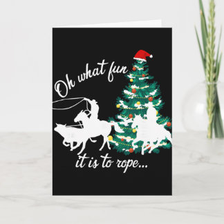 Carte Oh Quelle Joie De Ropeter Rodeo Western Cowboy Noë