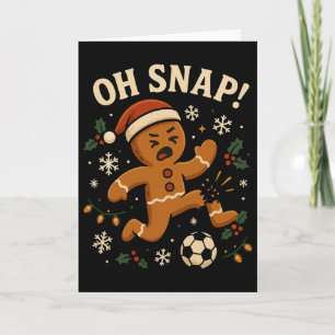 Carte Oh Snap Biscuit de Noël Foot _1