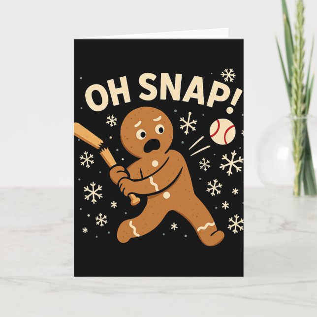 Carte Oh Snap Gingerbreadman Christmas Sell _1  (Devant)