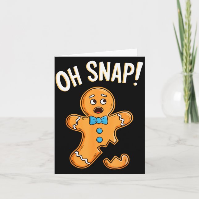 Carte Oh Snap Homme Femme Enfant Adulte T-shirt Bonhomme (Devant)