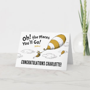 Carte Oh, The Places You'll Go! Rétro Diplôme