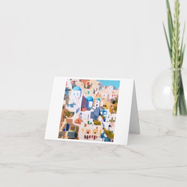 Carte Oia Santorini (Devant)