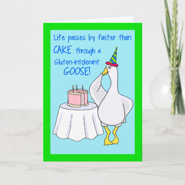 Carte Oie d'anniversaire (Devant)