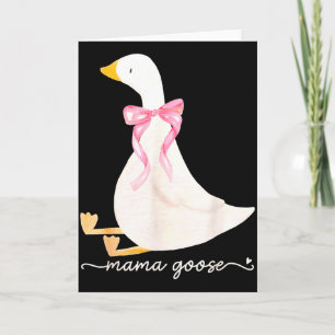 Carte Oie Papa Oie Maman Oie Silencieux Famille d'oies a