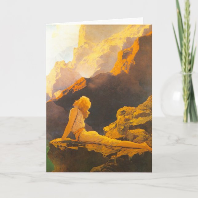 Carte "Oies sauvages", par Maxfield Parrish (Devant)