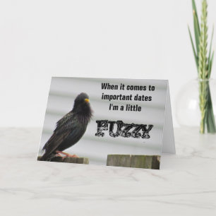 Carte Oiseau à tête floue