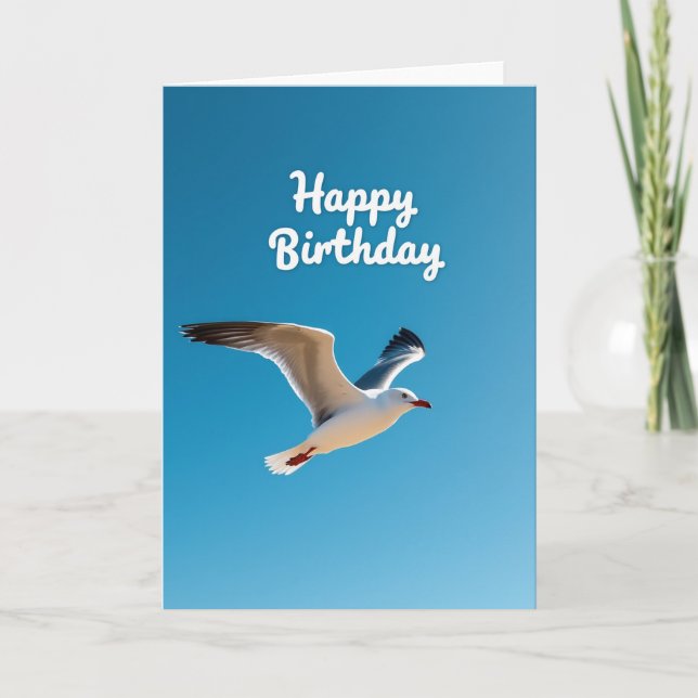 Carte Oiseau Céleste Joyeux (Devant)