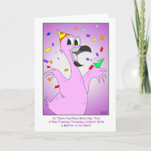 Carte Oiseau de partie : Anniversaire gai