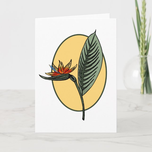 Carte Oiseau du paradis (Devant)