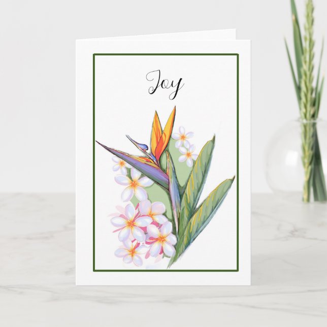 Carte Oiseau du Paradis (Devant)