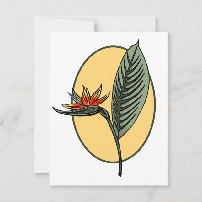 Carte Oiseau du Paradis (Devant)