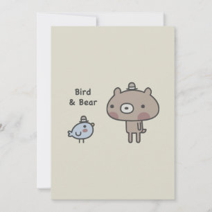 Carte Oiseau et Ours