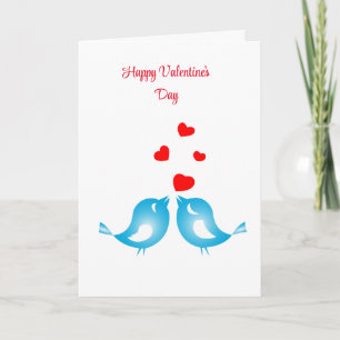 Carte Oiseaux de l'amour Adolescent Premier Amour Saint-