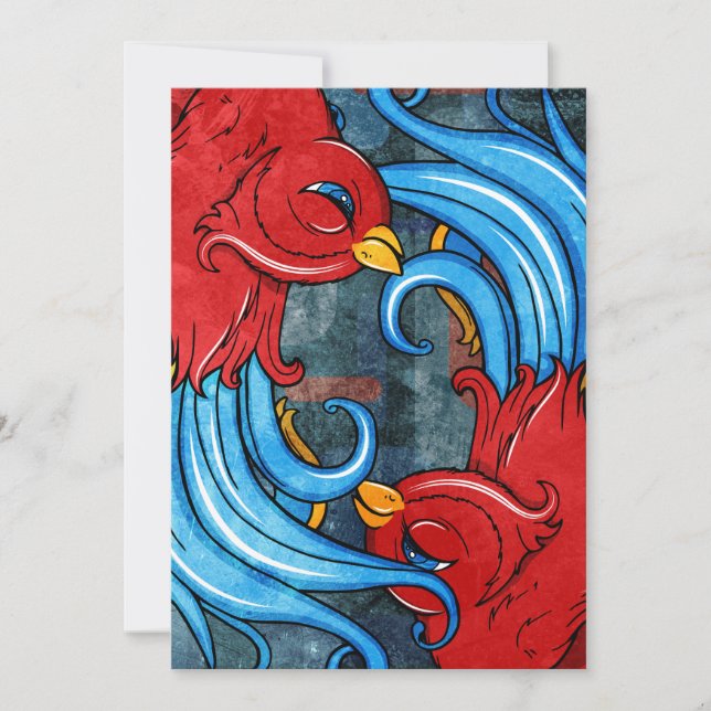 Carte Oiseaux de tatouage (Devant)