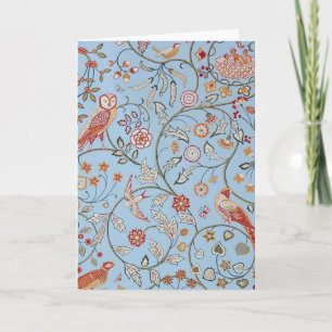 Carte Oiseaux et fleurs, William Morris