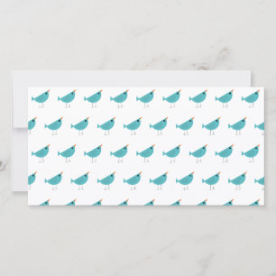Carte Oiseaux fantaisistes adorables, l'art de la nature
