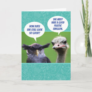 Carte Oiseaux Jalous Drôle Jour D'Anniversaire Gratuit P