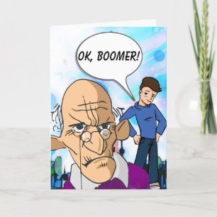 Carte OK Boomer Old Man Birthday Card