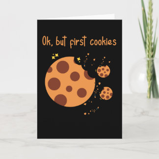 Carte Ok, mais les premiers cookies. Amateur de biscuits