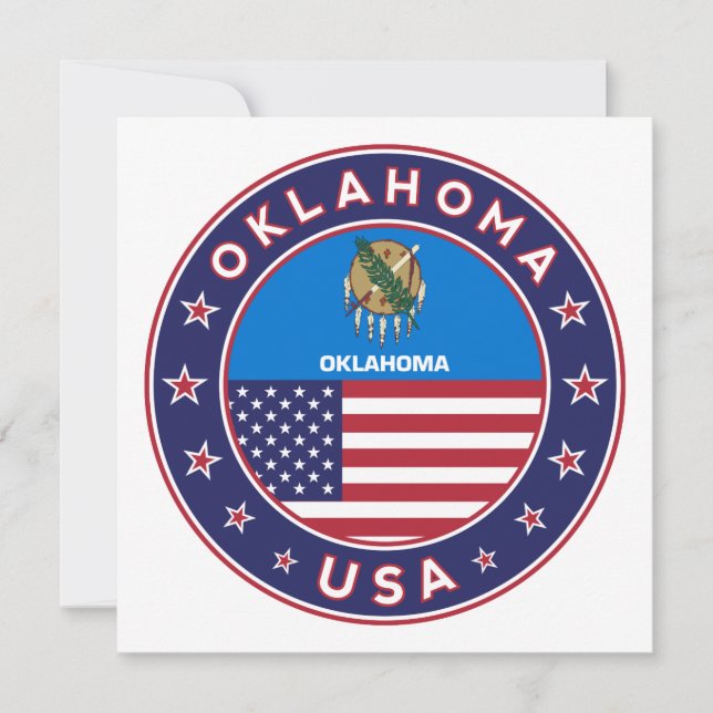 Carte Oklahoma sticker, phone se marie (Devant)