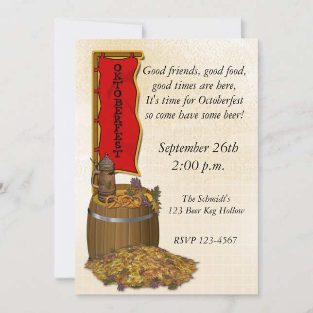 Carte Oktoberfest (Devant)