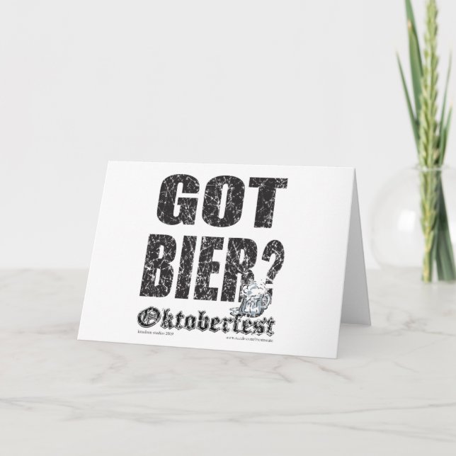 Carte Oktoberfest a eu Bier ? (Devant)