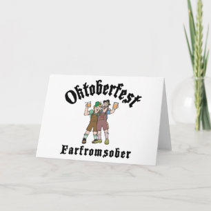 Carte Oktoberfest loin de sobre
