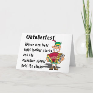 Carte Oktoberfest très drôle