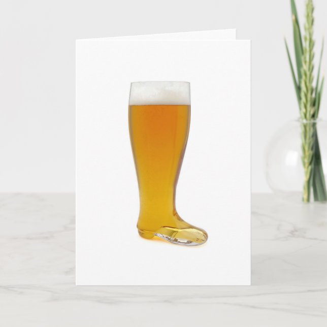 Carte oktoberfest-verre-bière-botte (Devant)