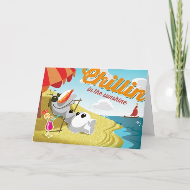 Carte  Olaf| Chillin' au soleil (Devant)