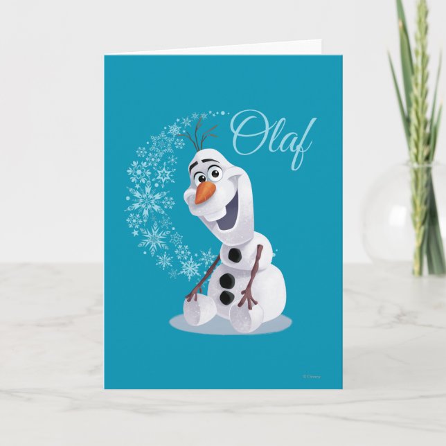 Carte Olaf | Vague de flocons de neige (Devant)