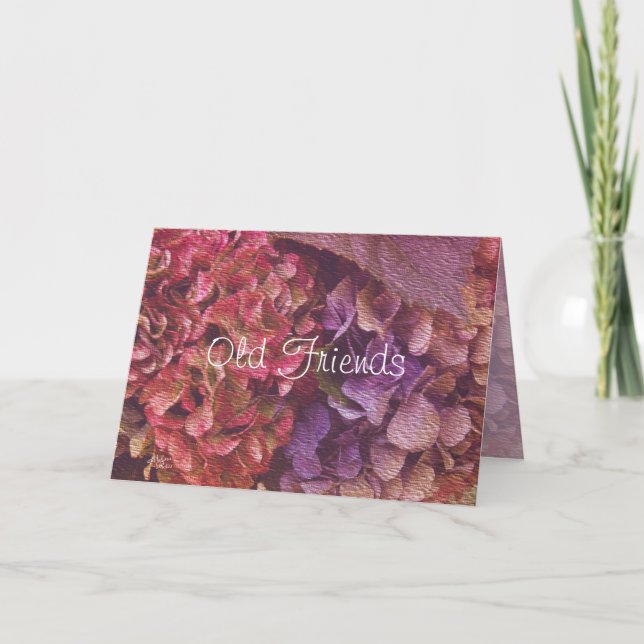 Carte Old Friends Tapestry Hydrangeas font de l'occasion (Devant)