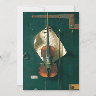 Carte Old Violon Still Life par William Michael Harnett