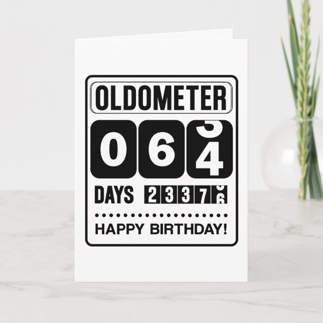 Carte Oldometer 64e anniversaire (Devant)